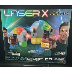 Laser X Ultra Micro Double B2 Blasters Home Laser Tag System 200 Range